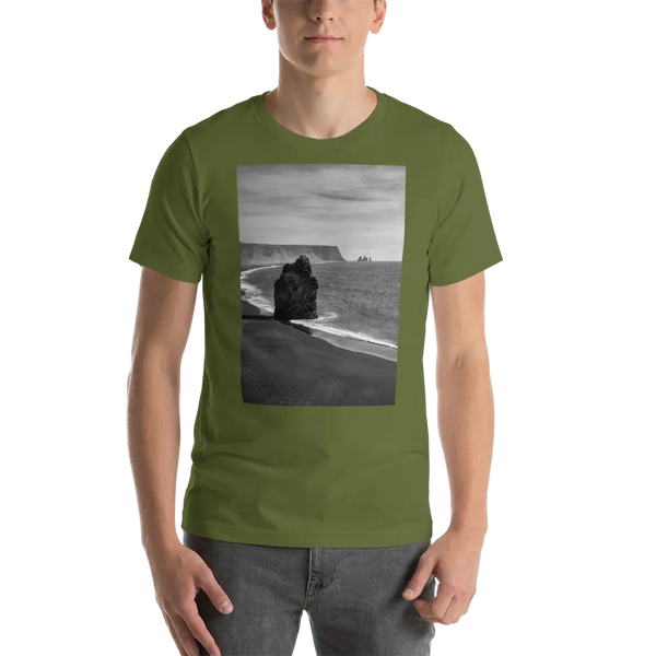 Black Beach Short-Sleeve T-Shirt Olive / 3XL Printful Clothing - Tracy McCrackin Photography